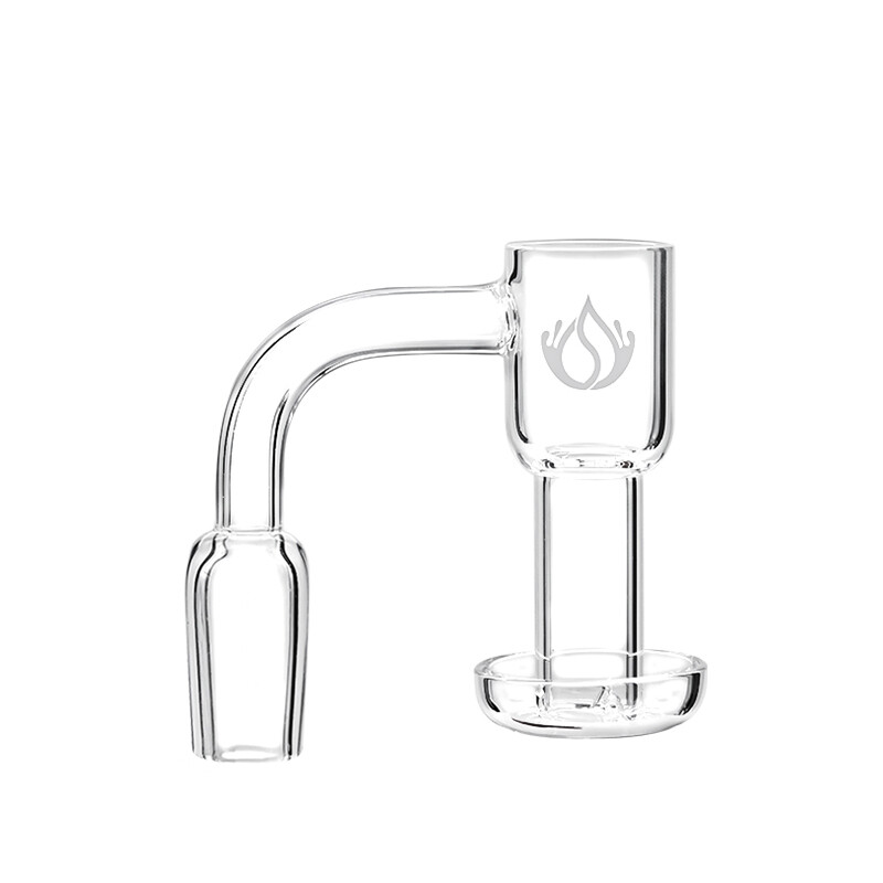 Social Terp Slurper with Clear Base Quartz Banger (Q331) | 14mm | Male