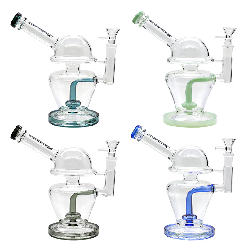 Social UFO Side Mouthpiece Waterpipe (A852) | 8 inch