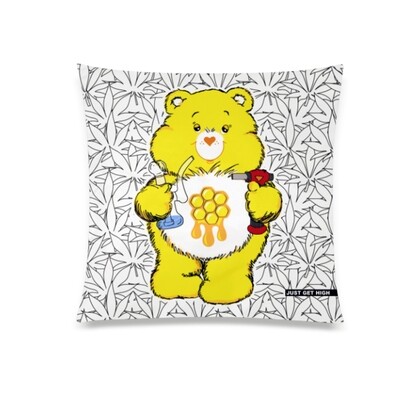 20" Throw Pillow, Style: Cannabears Dab