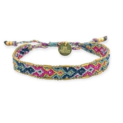 Bali Metallic Friendship Bracelet, Style: Aqua Reef