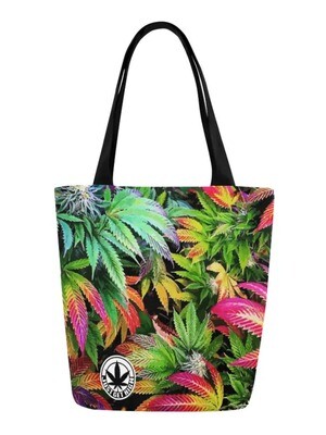 Canvas Tote, Style: Rainbow Kush | Green