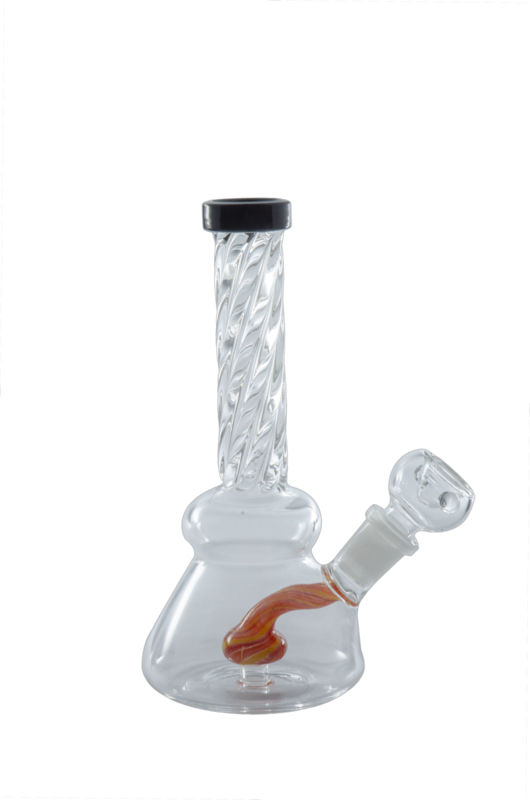 6&quot; Waterpipe w/ Twist and worked Perc