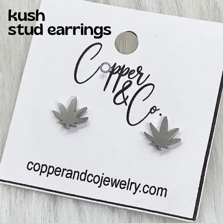 Kush Earrings - Silver