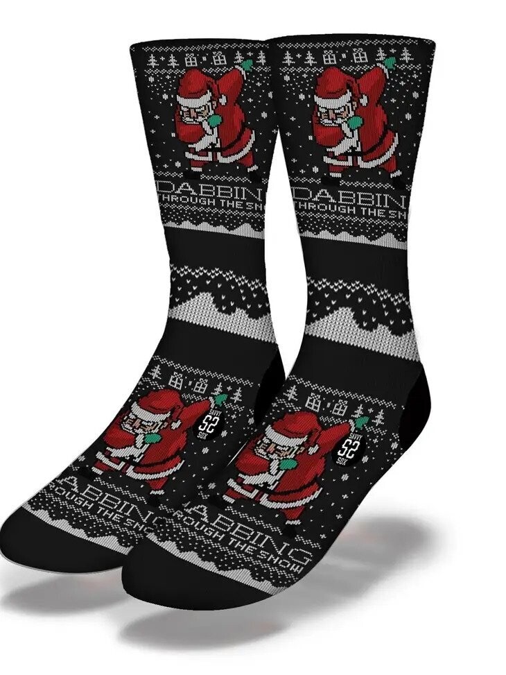 Savvy Sox, Style: Christmas Dabbing Thru The Snow