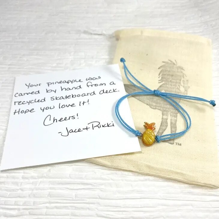 Skateboard Pineapple Bracelet