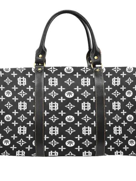 Travel Bag, Style: Black On White