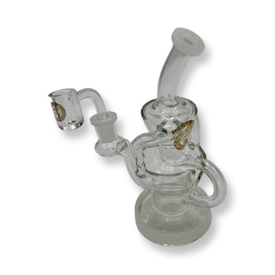 6" Recycler Cup Mini Dab Rig w/ Banger