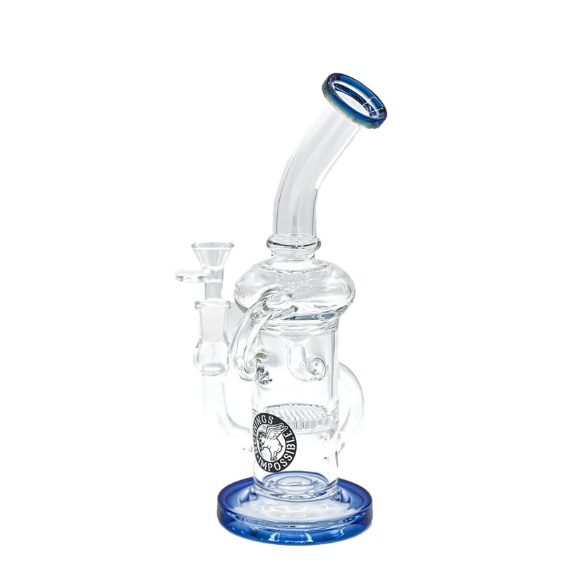 12&quot; Bent Neck Recycler Bong w/ Honeycomb Perc