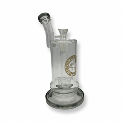 THICK SIDE NECK BONG WITH BOWL ON TOP AND SWIRL PERK IN FLARED BOTTOM