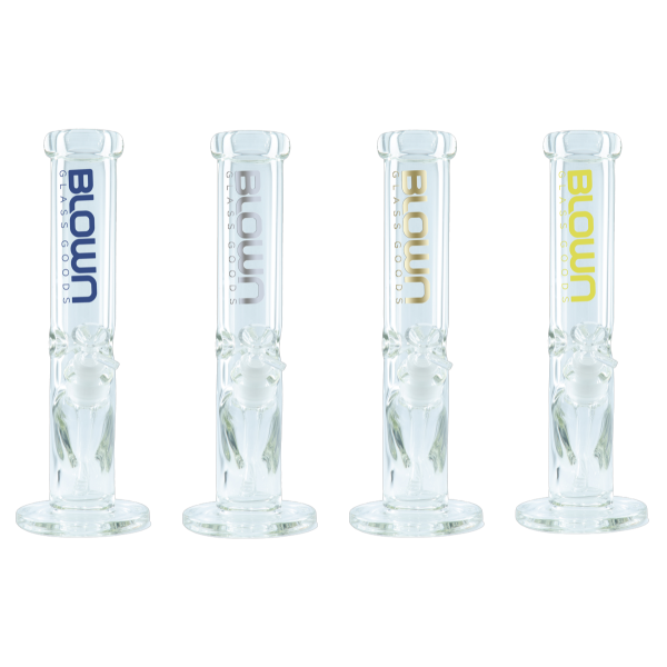 BLOWN Glass Goods 9mm Thick Straight Waterpipe