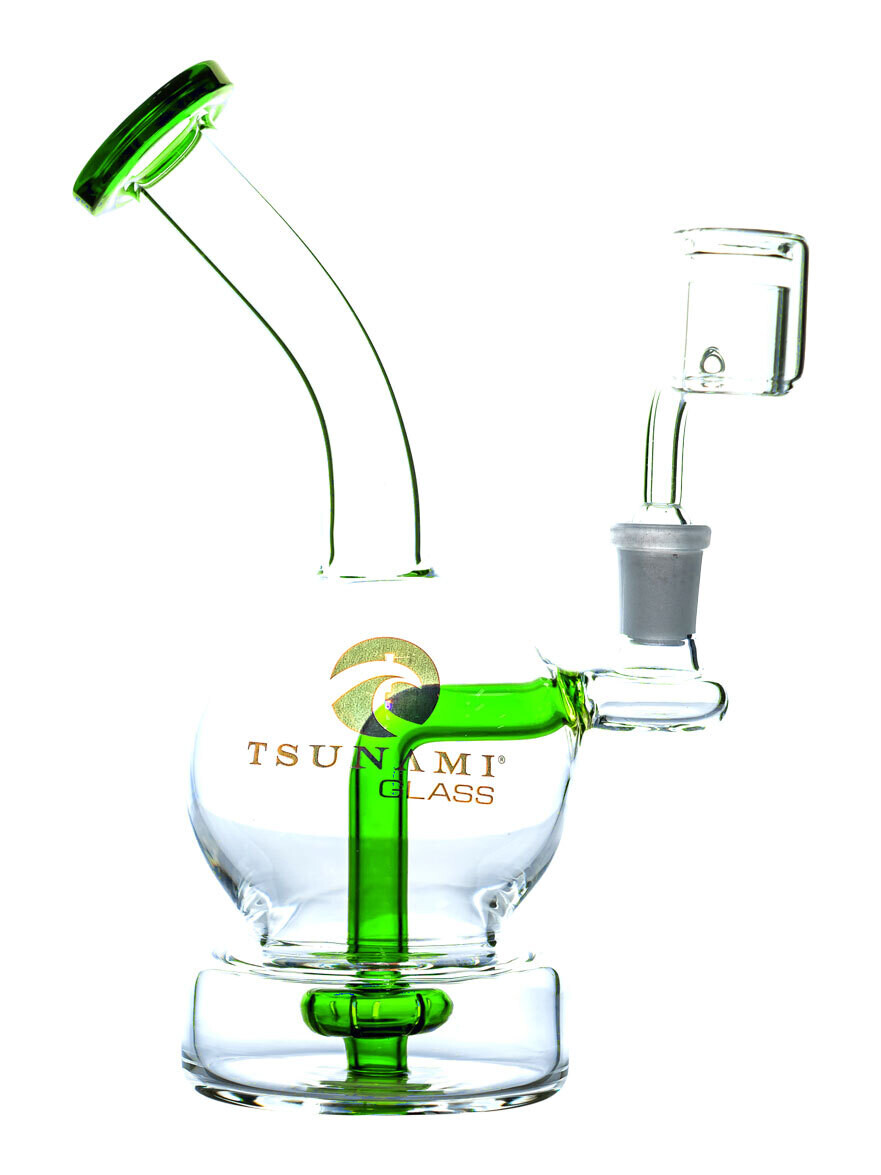7&quot; Concentrate Rig Showerhead - Green