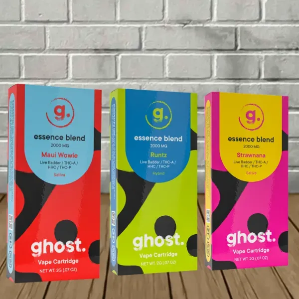 Ghost 2 Gram Cartridge (Essence Blend Live Badder / Thc-A / HHC / Thc-P)