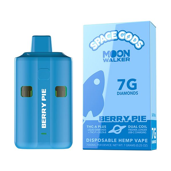 Space Gods Moon Walker 7g Disposable, Strain: Berry Pie