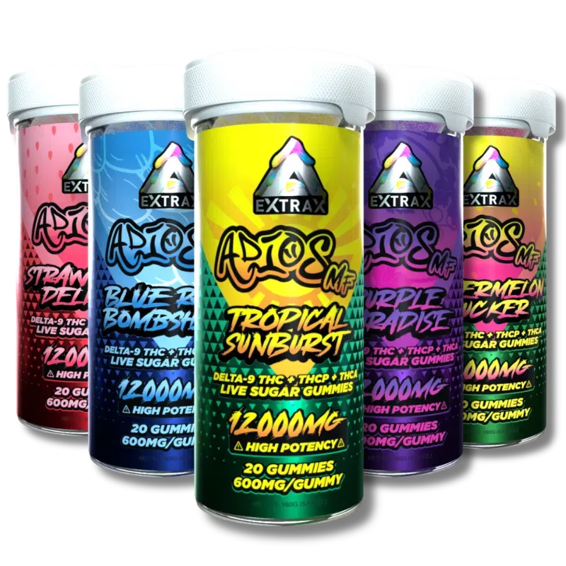 THCa Live Sugar 12000mg Gummies | Adios MF