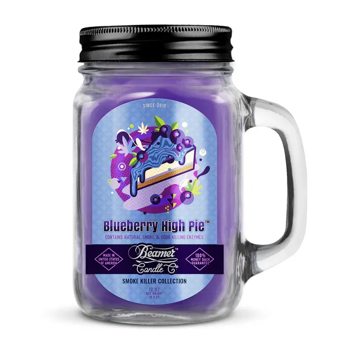 Beamer Mason Jar Candle (4 oz.), Style: Blueberry High Pie