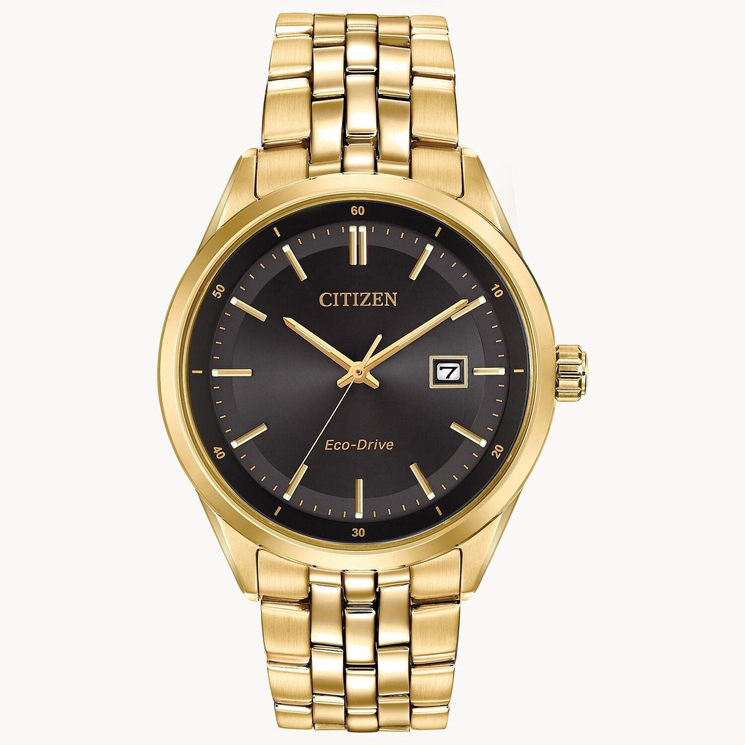 Corso Gold-Tone Band Black Dial