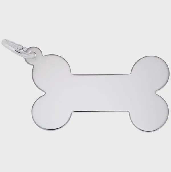 SS Dog Bone Charm 3019