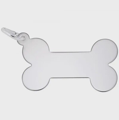 SS Dog Bone Charm 3019
