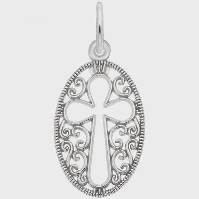 SS Filigree Cross 3677