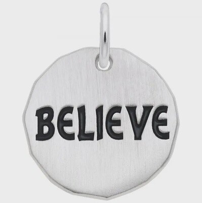 SS Believe Charm Tag 8433