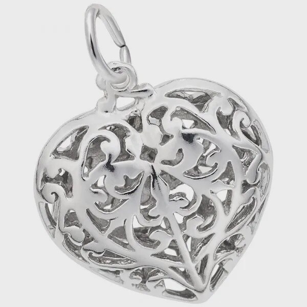 SS Filigree Heart 3618
