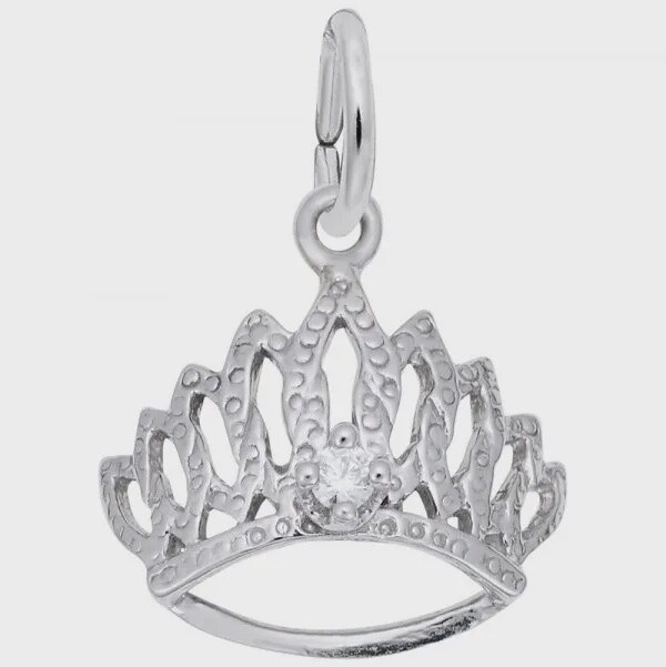 SS Tiara With Birthstone April 1548