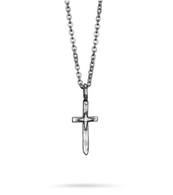 Peacemaker Cross Necklace - Sterling Silver