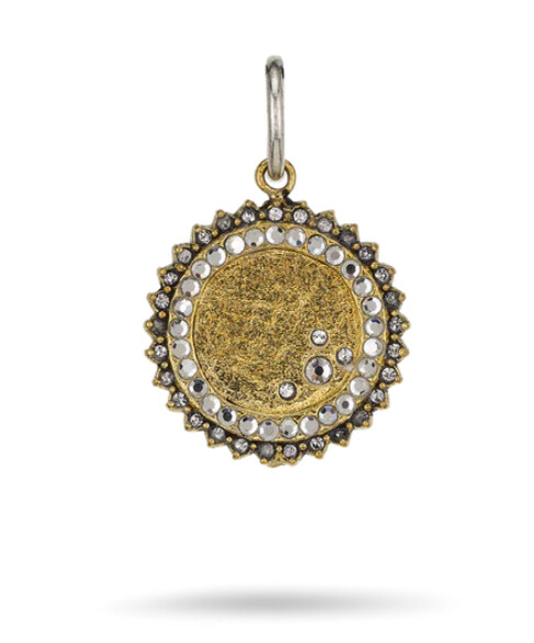 The Light Of Stars Charm - Brass