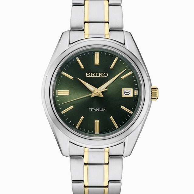 Essentials TT TI Analog Green Dial