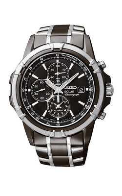 Essentials TT Solar Alarm Chronograph Black Dial