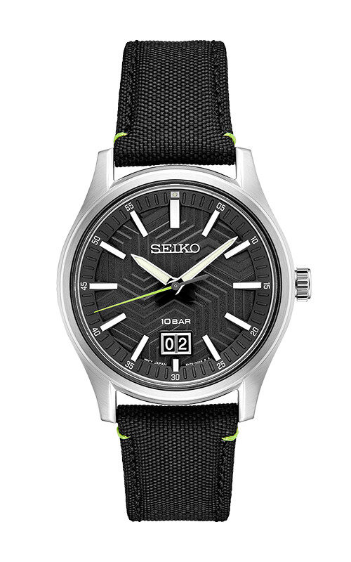 Essentials SS Quartz Black Dial
