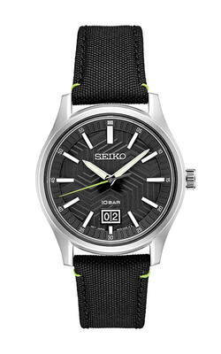 Essentials SS Quartz Black Dial