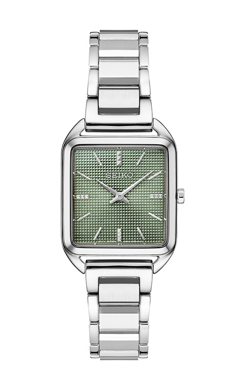 Essentials SS Quartz Green Dial