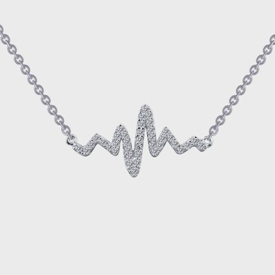 SS PT .39CTTW Sim Dia Heartbeat NK 18"