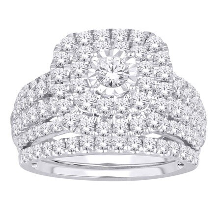 14KWG 2.00CT Dia Bridal Set Sz 6.5
