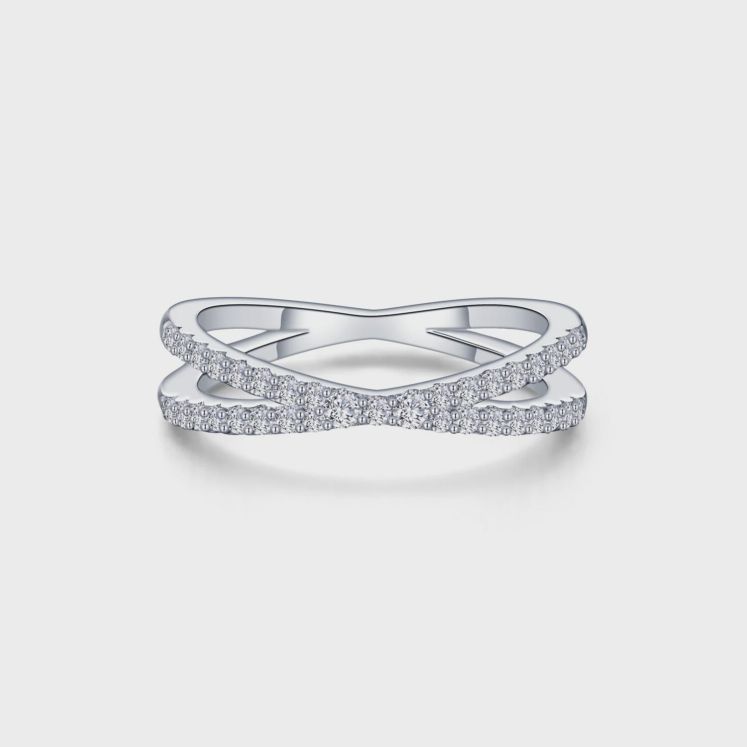 Simple Crisscross Ring Size 9