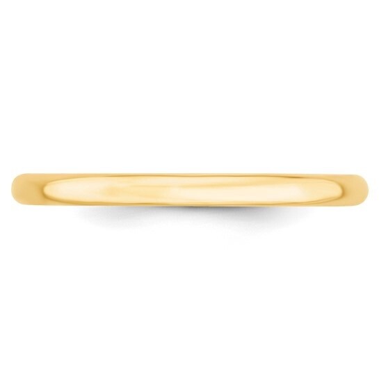 10k YG 2mm Comfort Fit Band Sz 8