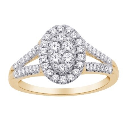 14k YG 0.50ct Diamond Ring Sz 7