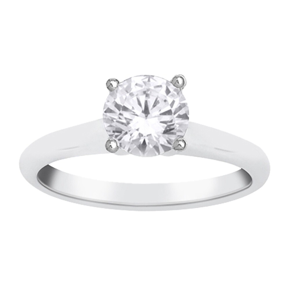 10K WG 0.50ct Diamond Solitaire Ring