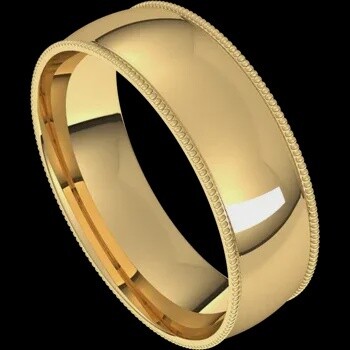 14K YG Comfort Fit Mens Band Size 10