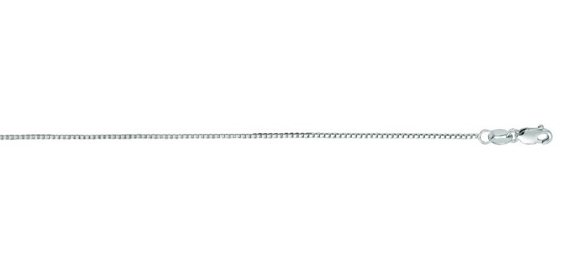 14kw 0.75mm Classic Box Chain with Lobster Clasp