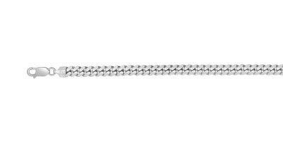 Silver 6.3mm Miami Cuban Chain 22&quot;