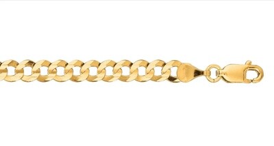 10K Gold 4.7mm Comfort Curb Chain 22"
