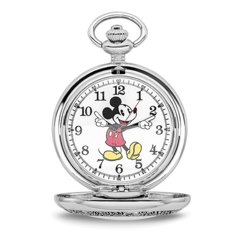 Disney Mickey Mouse w/Chain Pocket Watch