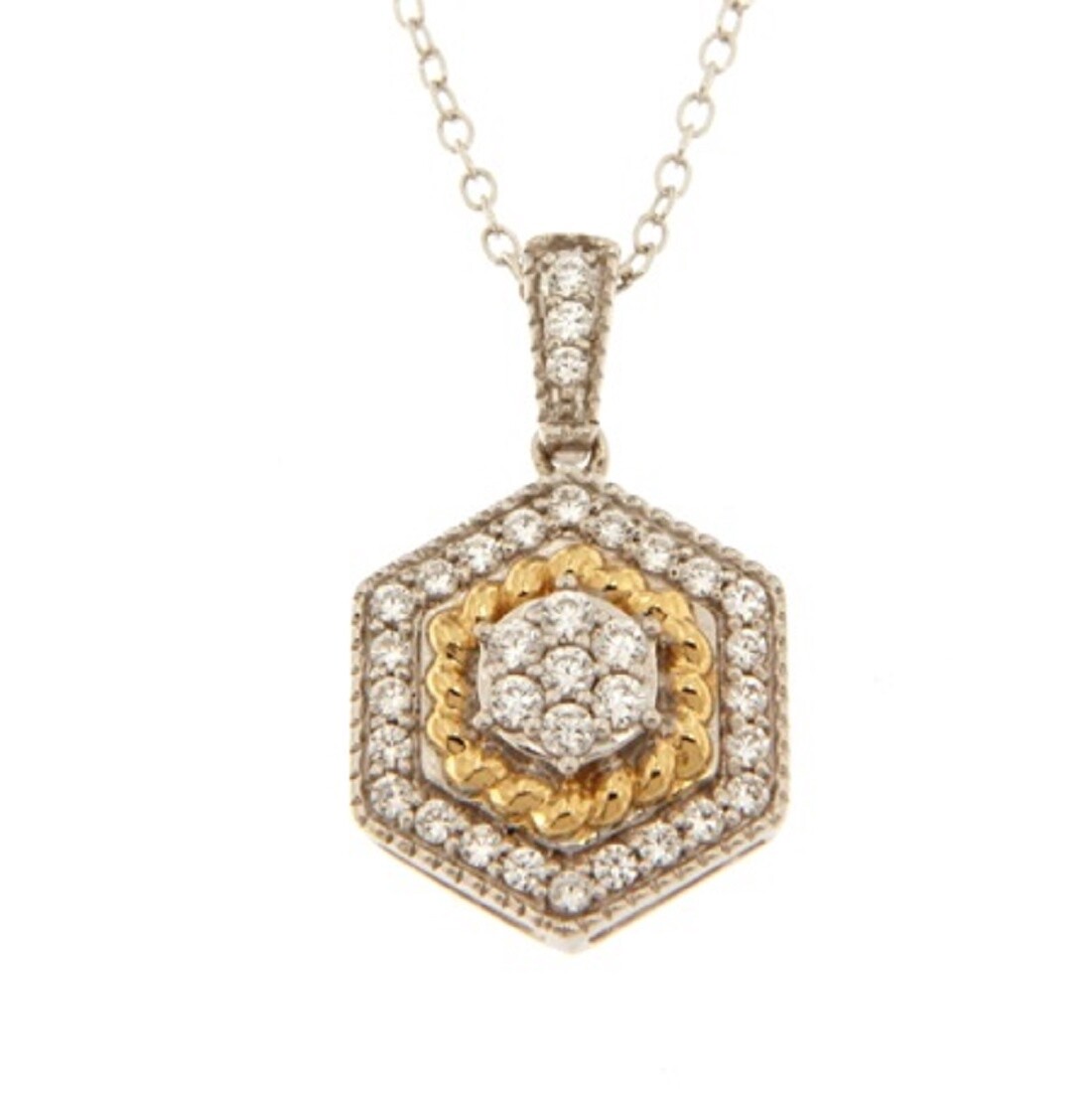 10K  YWG 0.25ct Diamond Pendant
