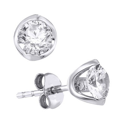 14K WG 0.25CT Diamond Fashion Earring