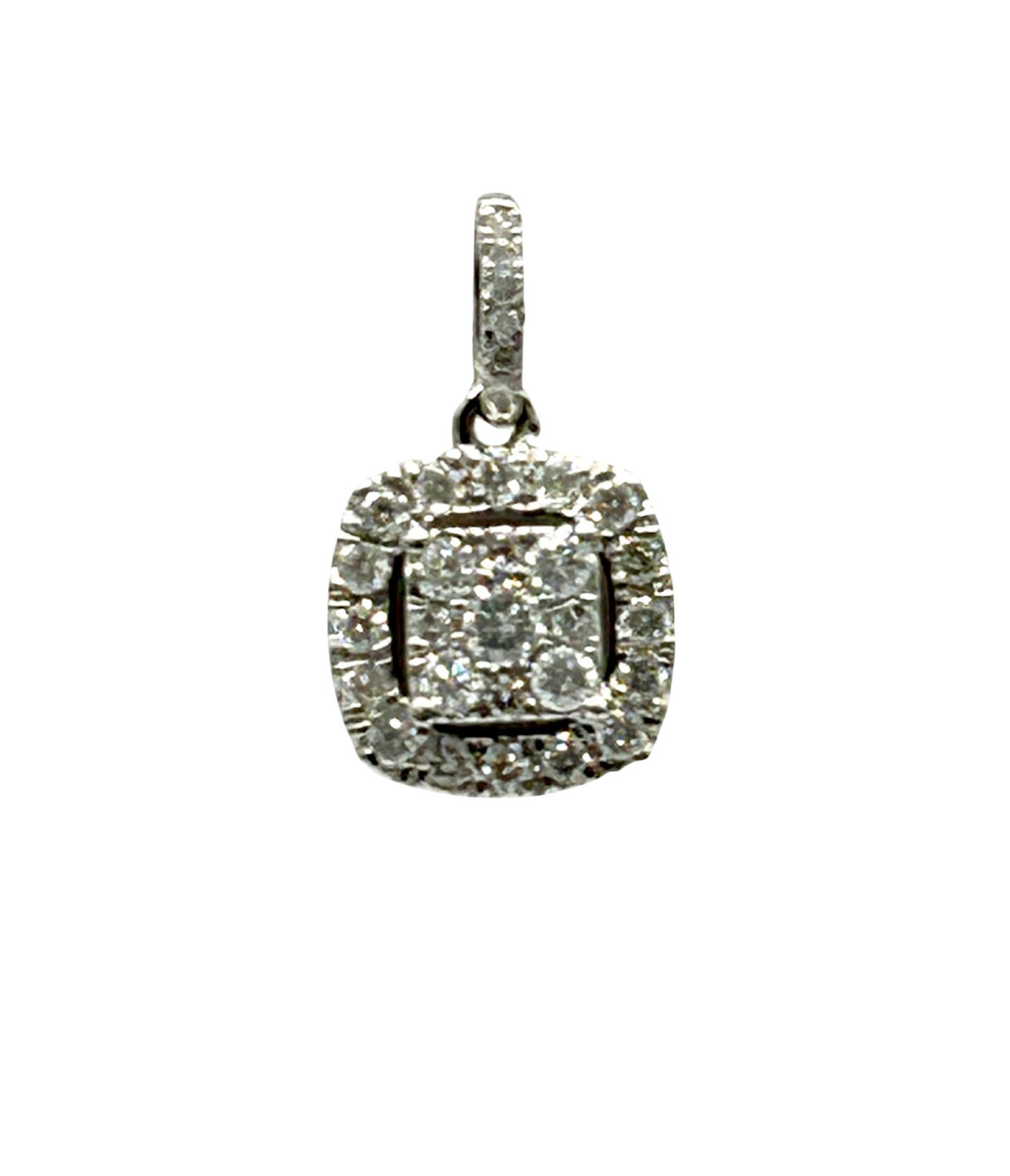 10K WG 0.35ct Diamond Pendant
