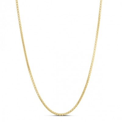 Silver Plated 2.1mm Round Box Chain