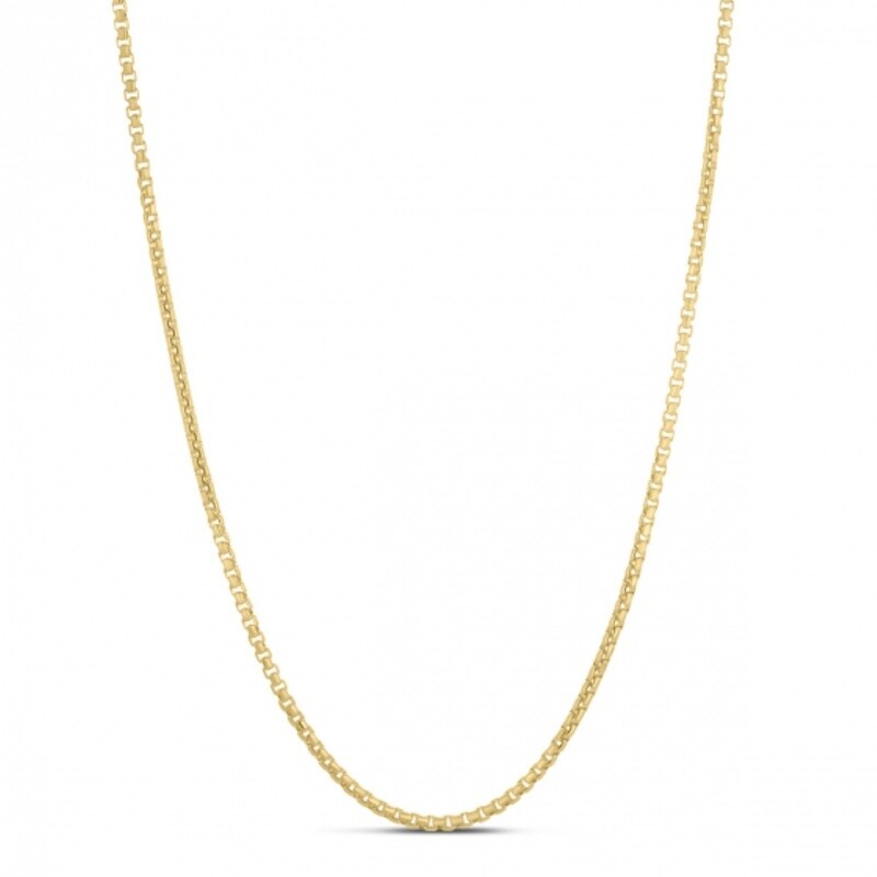 Silver Plated 2.1mm Round Box Chain