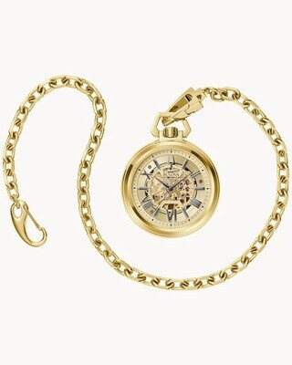 Bulova Gold Tone Stainless Pocket Watch